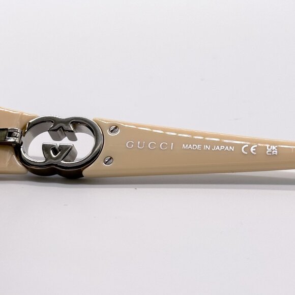 NEW GUCCI GG1660S 004  SHINY IVORY WOMEN SUNGLASSES GUCCI main image 12